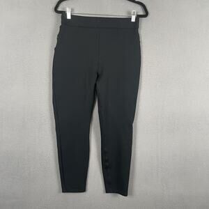 Spanx Pants Womens L/G Black Jegging Pull On Shaping Slim Stretch Lined Pockets